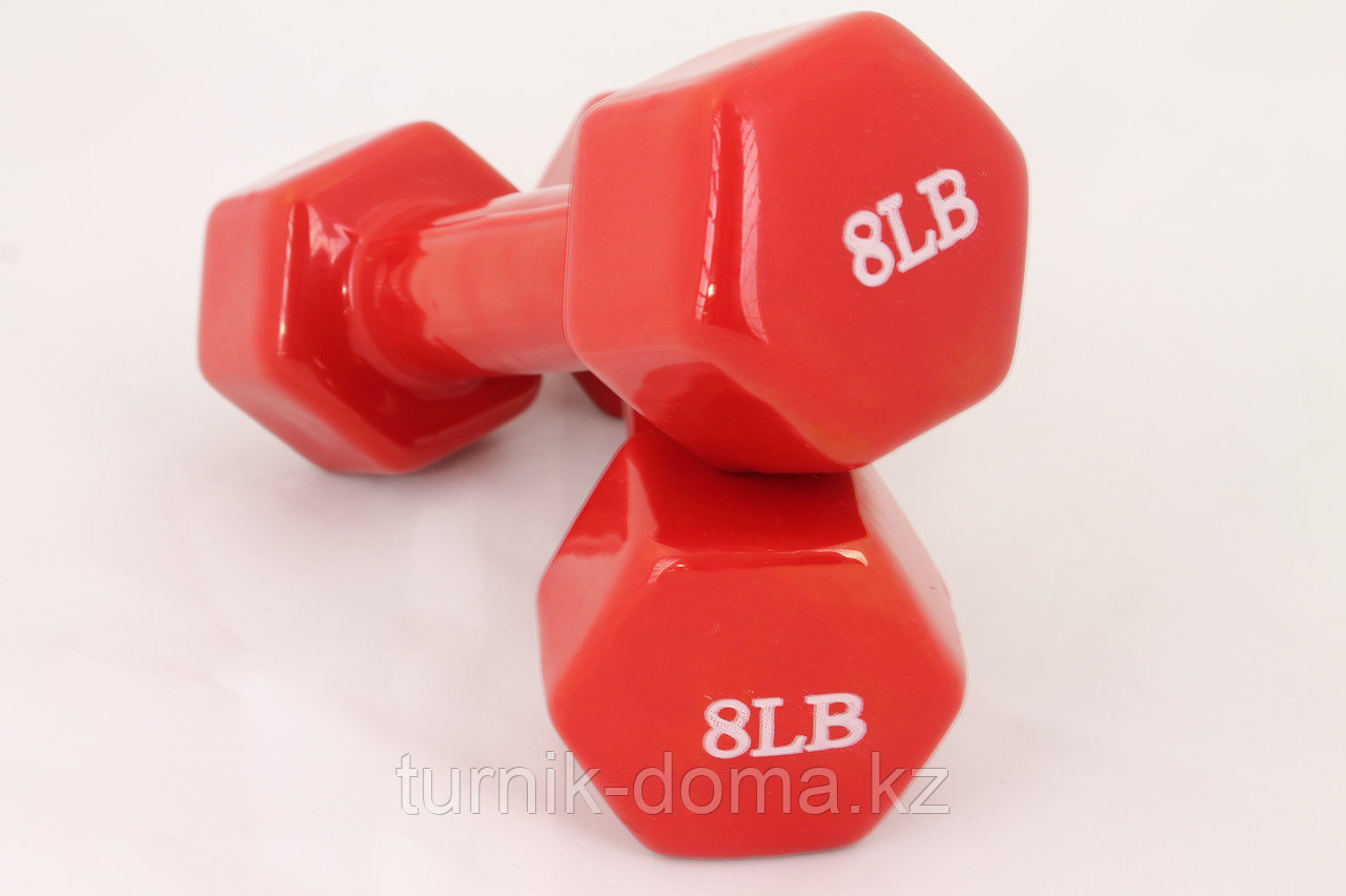 Гантели для фитнеса 8LB Red - фото 2 - id-p13065093