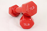 Гантели для фитнеса 7LB Red, фото 2