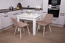 Стол раздвижной кухонный Промо 90(170)х67 см, белый, фото 2