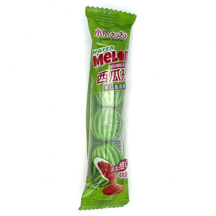 Жевательная резинка Deer DaDa Watermelon со вкусом арбуза с начинкой, 19 г (20 шт в упаковке) /КИТАЙ/