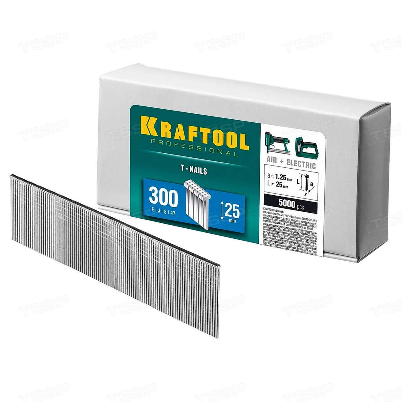 Гвозди для нейлера KRAFTOOL тип 300 5000шт. 25мм 31785-25