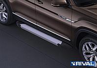 Пороги подножки Silver Volkswagen Teramont 2018-