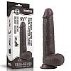 Фаллоимитатор  "Sliding Skin Dual Layer Dong 9.0" - Lovetoy, длина 20 см, диаметр 3.8 см, КОРИЧНЕВЫЙ, фото 3