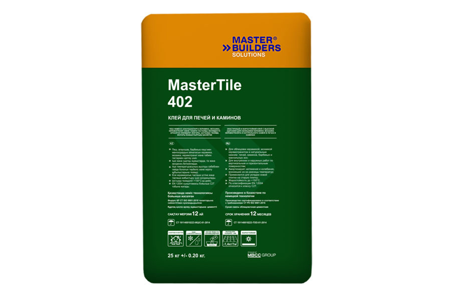 MasterTile FLX 402 жаростойкий клей для каминов 25кг - фото 1 - id-p76503379