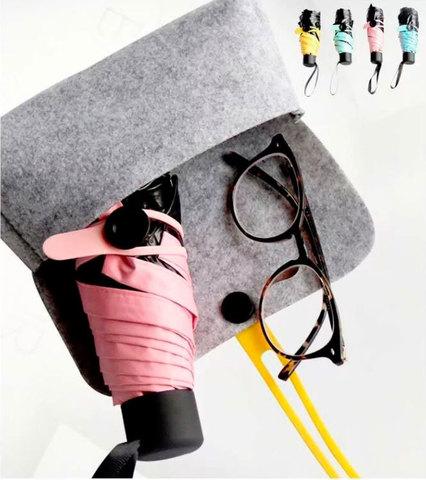Зонт карманный универсальный Mini Pocket Umbrella (Аквамарин) - фото 6 - id-p103871588