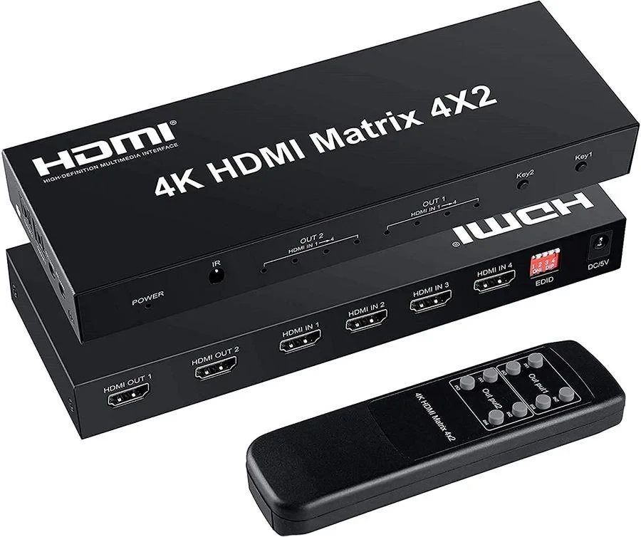 HDMI Switch/Splitter Matrix ,матричный коммутатор 4x2