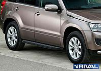 Пороги, подножки "Premium-Black" Suzuki Grand Vitara 2005-2008-2012