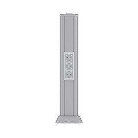 DKC Алюминиевая колонна 0,71 м, цвет темно-серебристый металлик