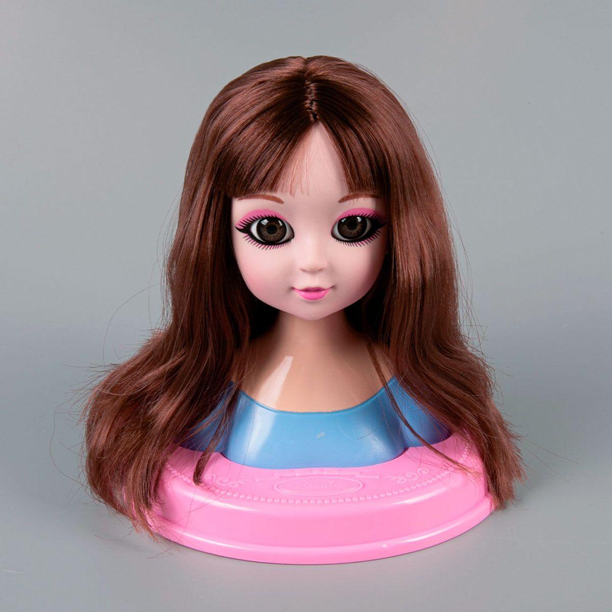 Игрушка Манекен для создания причесок с акссесуарами для волос, брюнетка - фото 1 - id-p103876654