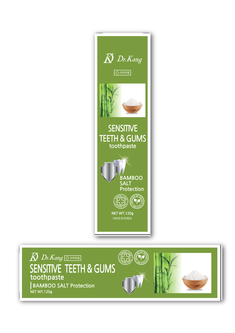 Зубная Паста с Бамбуковой Солью для чувствительных зубов и десен Dr Kang Sensivitive Toothpaste Bamboo Salt - фото 2 - id-p103874417