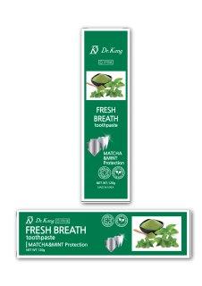 Зубная Паста с Мятой и зеленым чаем Матча для свежего дыхания Dr Kang Fresh Breath Toothpaste Matcha&Mint - фото 2 - id-p103874499