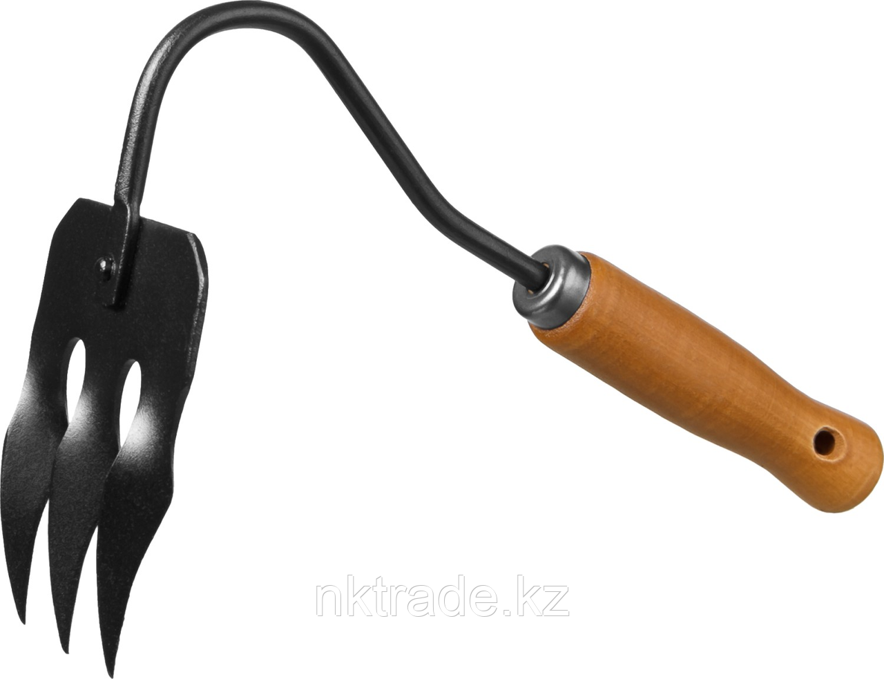 Грабли-рыхлитель "PROLine" 3-хзубые с деревянной ручкой, GRINDA 421514, 120х86х265мм - фото 1 - id-p61488925
