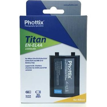 Аккумулятор Phottix Titan EN-EL 4 a