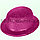 Шляпа котелок карнавальная блестящая темно розовая, фото 3