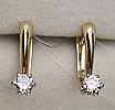Золотой набор с бриллиантами (кольцо 0.195Сt SI1/K VG , серьги 0.42Ct VS2/M, VG-Cut ), фото 4