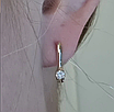 Золотой набор с бриллиантами (кольцо 0.11Сt VS1/L, VG - Cut , серьги 0.23Ct SI1/I, EX-Cut  ), фото 3