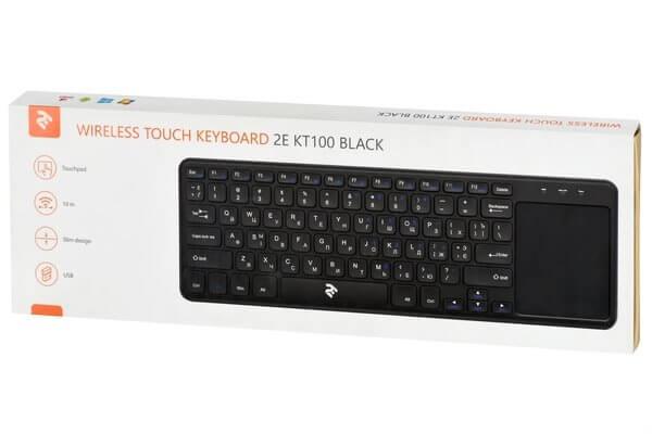 Клавиатура 2E Touch Keyboard KT100 WL BLACK