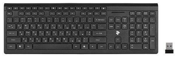 Клавиатура 2E KS210 Slim WL Black