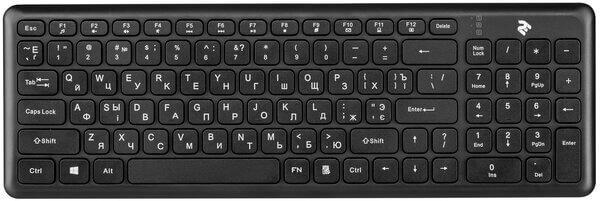 Клавиатура 2E KS230 Slim WL Black