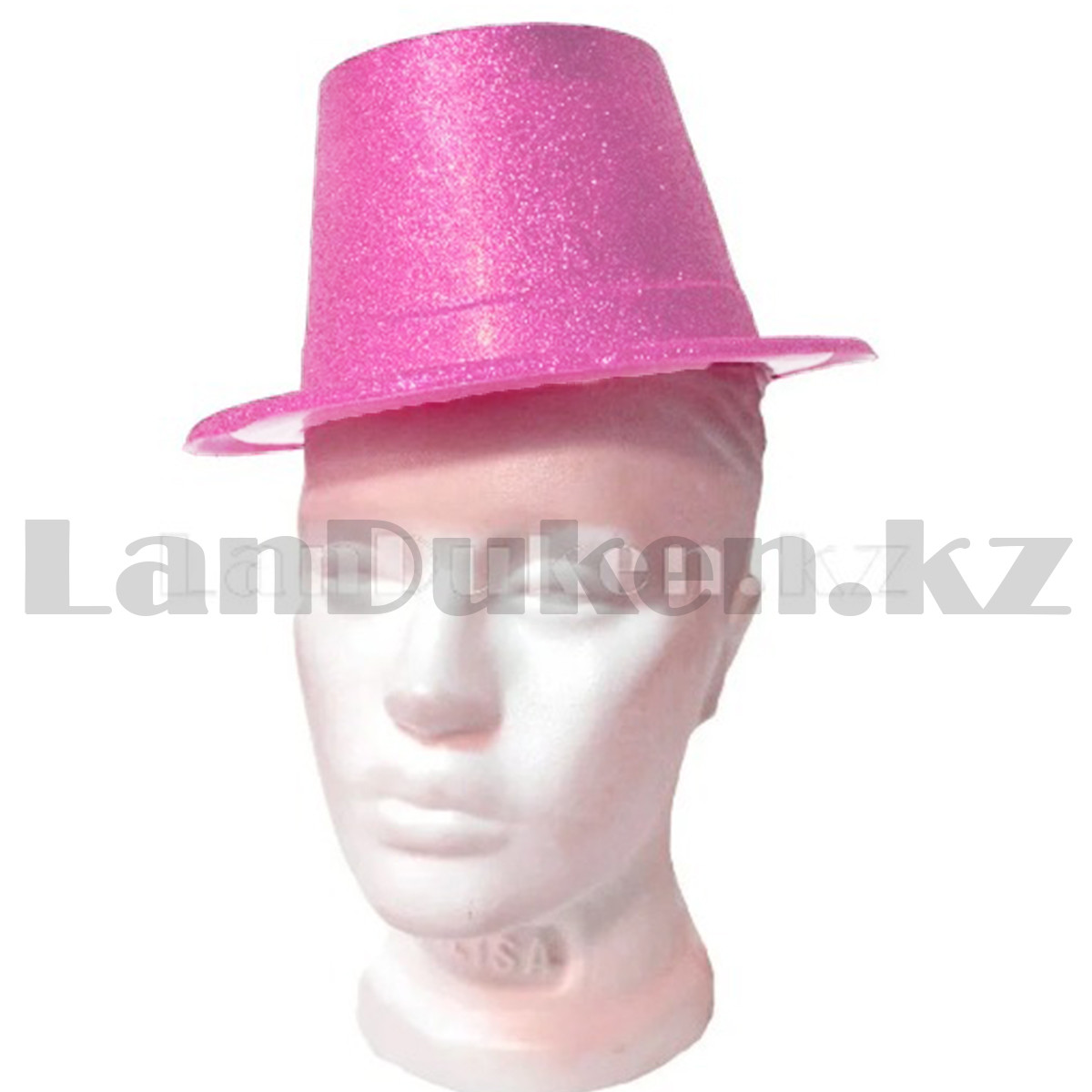 Шляпа карнавальная блестящая (светло розовая) - фото 2 - id-p103880091