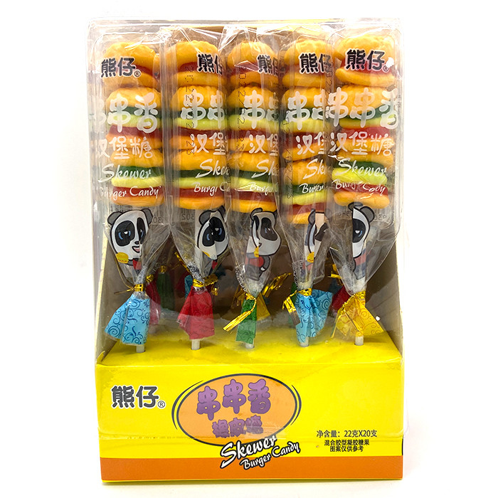 Жев. мармелад Бургер на палочке Burger Candy 22 гр (20 шт. в упаковке)