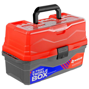 Ящик для снастей Tackle Box трехполочный NISUS красный ТОНАР (N-TB-3-R) пластик 96784 Россия