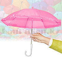 Зонтик для декора маленький 43 см светло-розовый