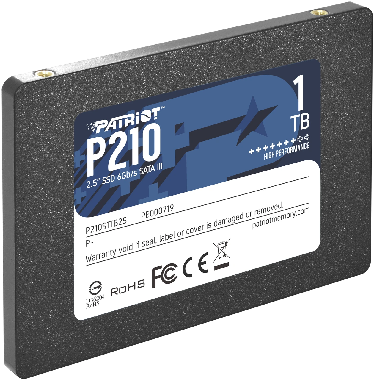 Накопитель SSD Patriot 1TB P210 P210S1TB25