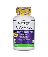 Natrol Комплекс витаминов группы B, быстрорастворимые, натуральный кокосовый вкус, 90 таблеток