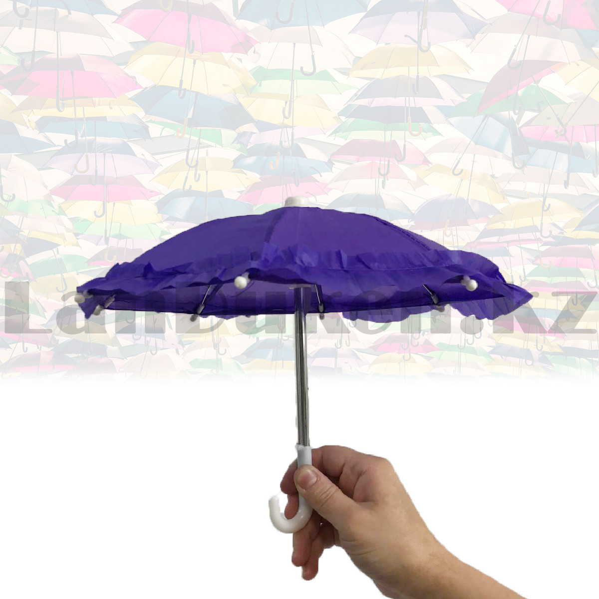 Зонтик для декора фиолетовый (для праздника) - фото 1 - id-p103892408