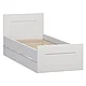 Кровать односпальная СИРИУС 80х200 см, белая, фото 2