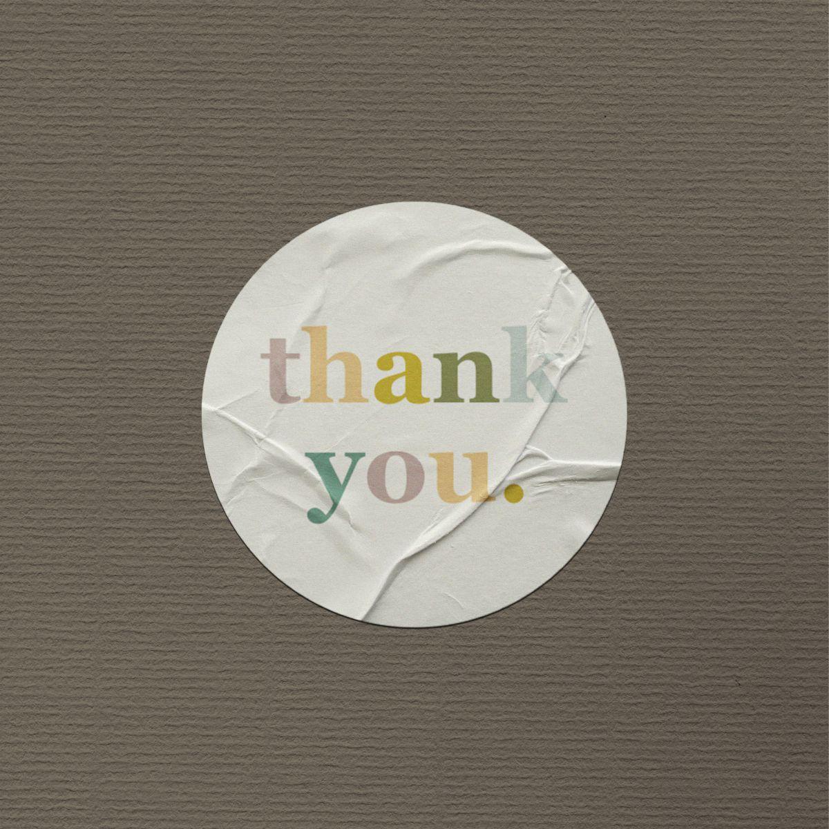 Стикеры наклейки "Спасибо за покупку" для упаковки цветной - фото 5 - id-p103898897