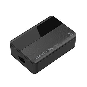Универсальное зарядное устройство LDNIO A4808Q 65W 2*USB-C 2*USB Чёрный 2-010337, фото 1