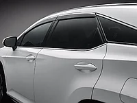 Дефлекторы окон ( Ветровики ) Lexus RX 2015+ Long с металлическим молдингом