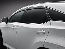 Дефлекторы окон ( Ветровики ) Lexus RX 2015+ Long с металлическим молдингом