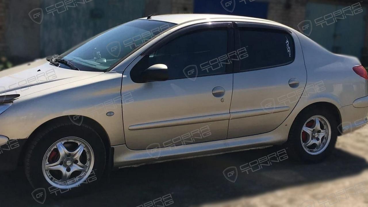 Дефлекторы окон ( Ветровики ) Peugeot 206 1998+ 5дв. хэтчбек/ седан 2005+ - фото 3 - id-p103905898