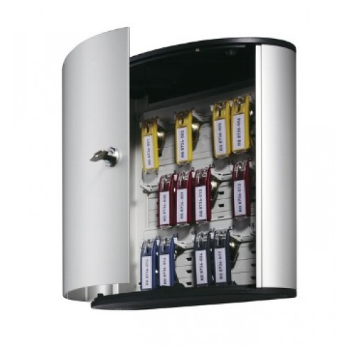 Шкафчик для 18 ключей, 302x280x118мм, настенный, серебристый металлик Durable - фото 1 - id-p103906125