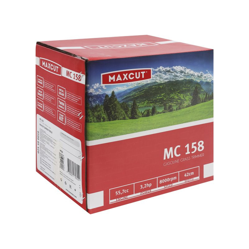 Триммер бензиновый MAXCUT MC 158(1+1), 55,7сс,3,2л.с. жёсткий вал, катушка+3ой нож - фото 4 - id-p103906902
