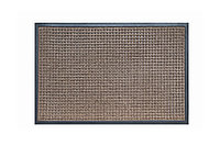 Коврик KG ТМ 024 0,60м х 0,90м Резина-текстиль мелкие квадраты коричневый