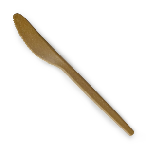 Россия Нож  древесное волокно 16,8см коричневый 50шт/уп БИО