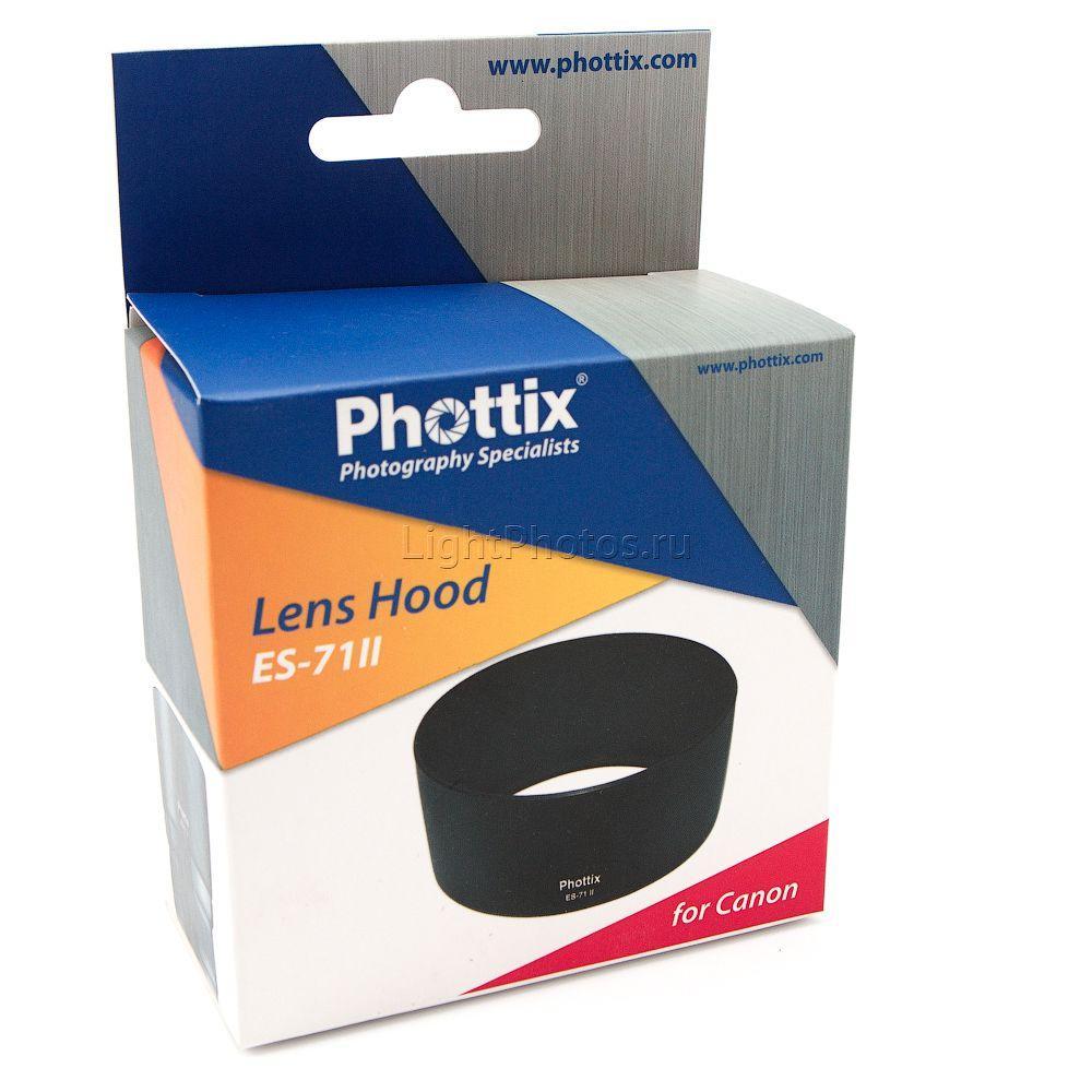 Бленда Phottix ES-71 II для Canon 50mm f 1.4 - фото 2 - id-p103909264