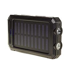 Портативное зарядное устройство от солнечной батареи с фонариком 20000 мА, фото 3