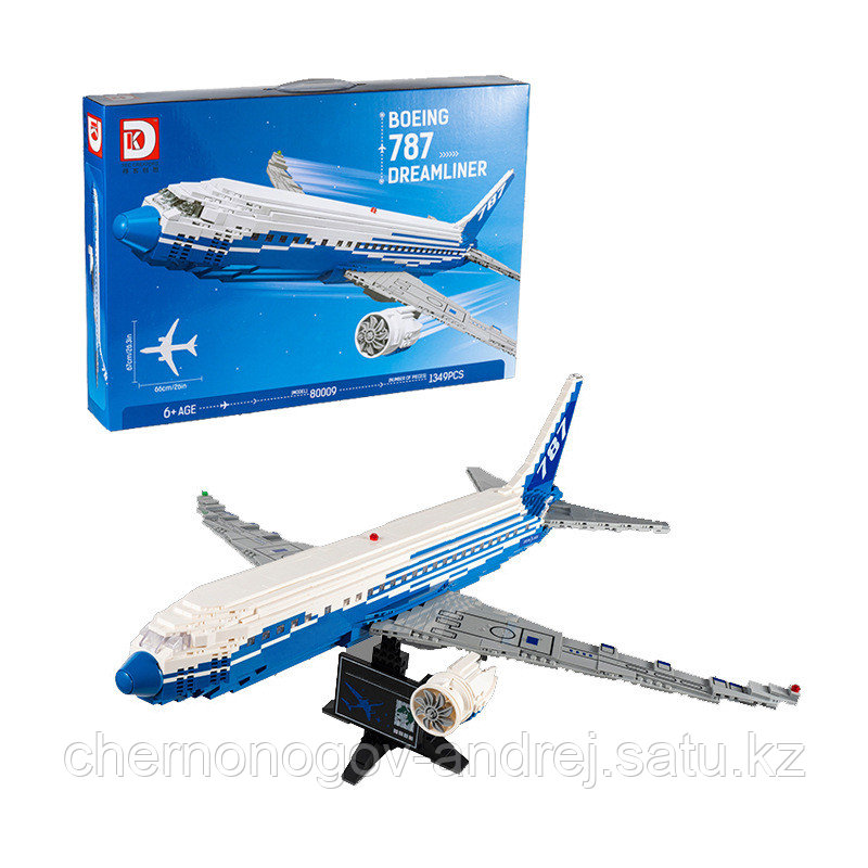Конструктор Moc 80009 Creators Боинг 787 Дримлайнер 1349 деталей.