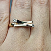 Золотое кольцо с бриллиантами 0.063Сt VS1/H VG - Cut, фото 8