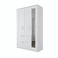 СИРИУС шкаф комбинированный "3 двери и 2 ящика белый RU"