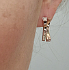 Золотой набор с бриллиантами (кольцо 0.063Сt VS1/H VG - Cut, серьги 0.125Ct SI1/H, VG-Cut ), фото 2