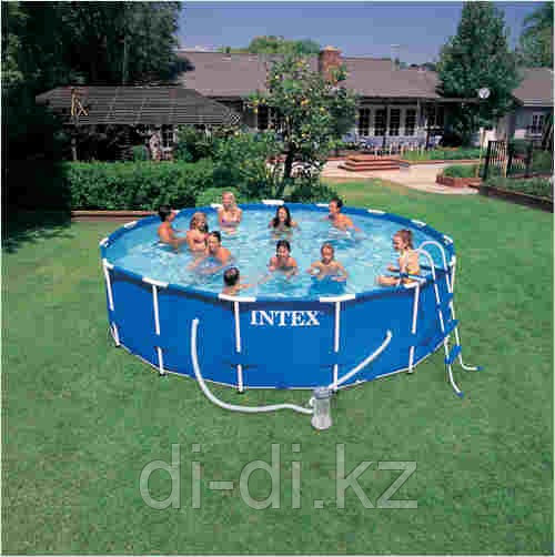 Каркасный сборный бассейн Intex Metal Frame Pool. 457х107 см.