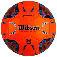 Мяч футбольный Wilson Copia II, размер 5, 30 панелей, TPU, 1 подслой, машинная сшивка, оранжевый/син ...