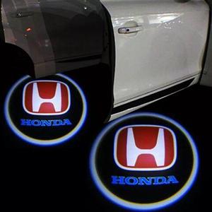 Проектор логотипа автомобиля на асфальт для дверей Welcome lamp {беспроводной комплект из 2шт.} (Honda)
