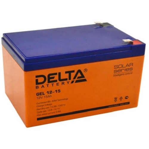 Delta Battery GEL 12-15 сменные аккумуляторы акб для ибп (GEL 12-15) - фото 1 - id-p104014128